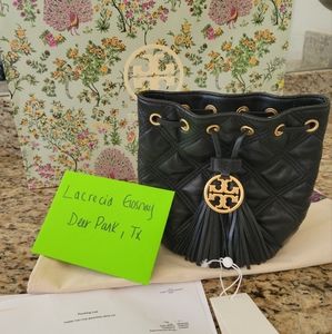 Tory Burch Mini Soft Fleming Bucket Bag